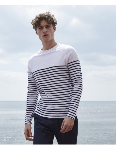 F-FR134-T-shirt à manches longues rayé Breton